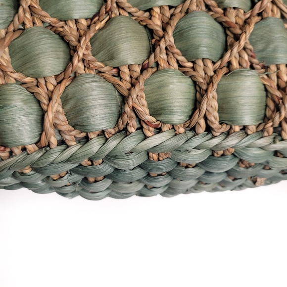 Handwoven Large Straw Beach Summer Tote Bag - Picture 7 of 11